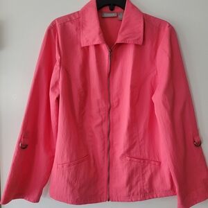 Chico's Women's light Spring Pink Jacket sz 2.